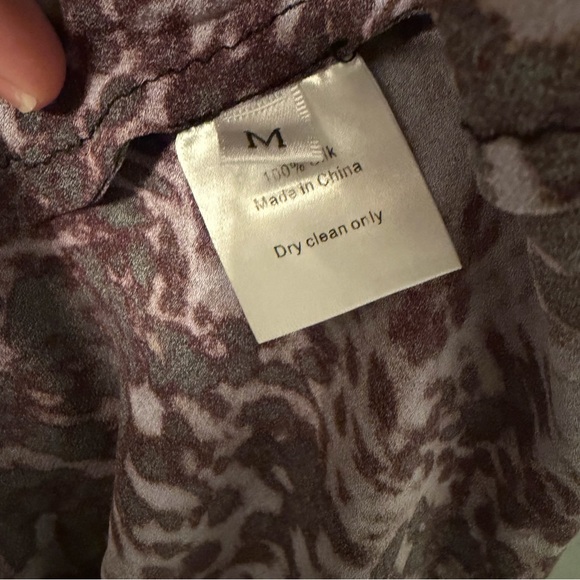 Realisation Par The Scarlet Purple Leopard Silk Midi Dress - Picture 6 of 6